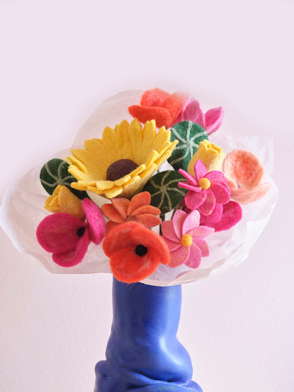 Aveva Filzblüten fairetrade