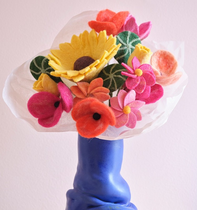 Aveva Filzblüten fairetrade