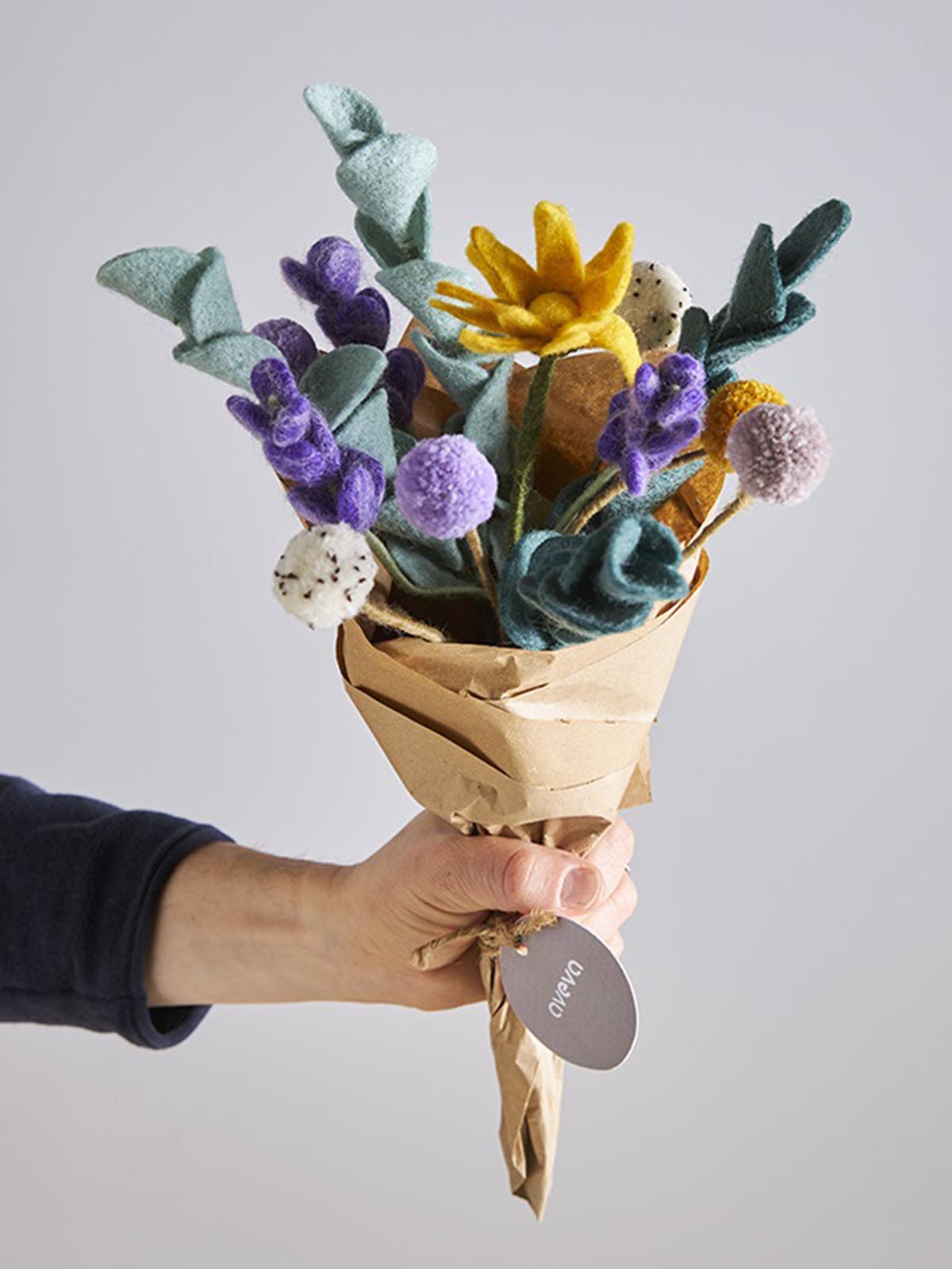 Aveva Filzblüten fairetrade