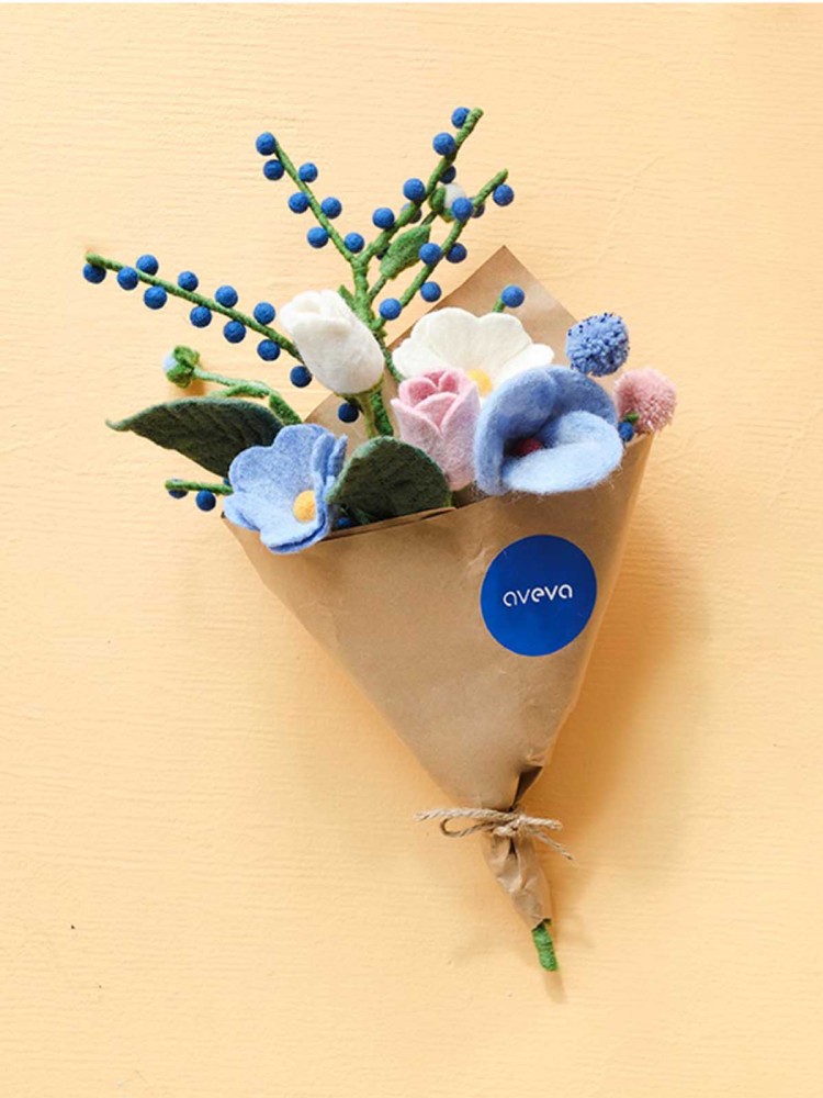 Aveva Filzblüten fairetrade