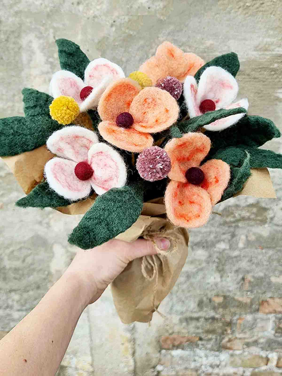 Aveva Filzblüten fairetrade