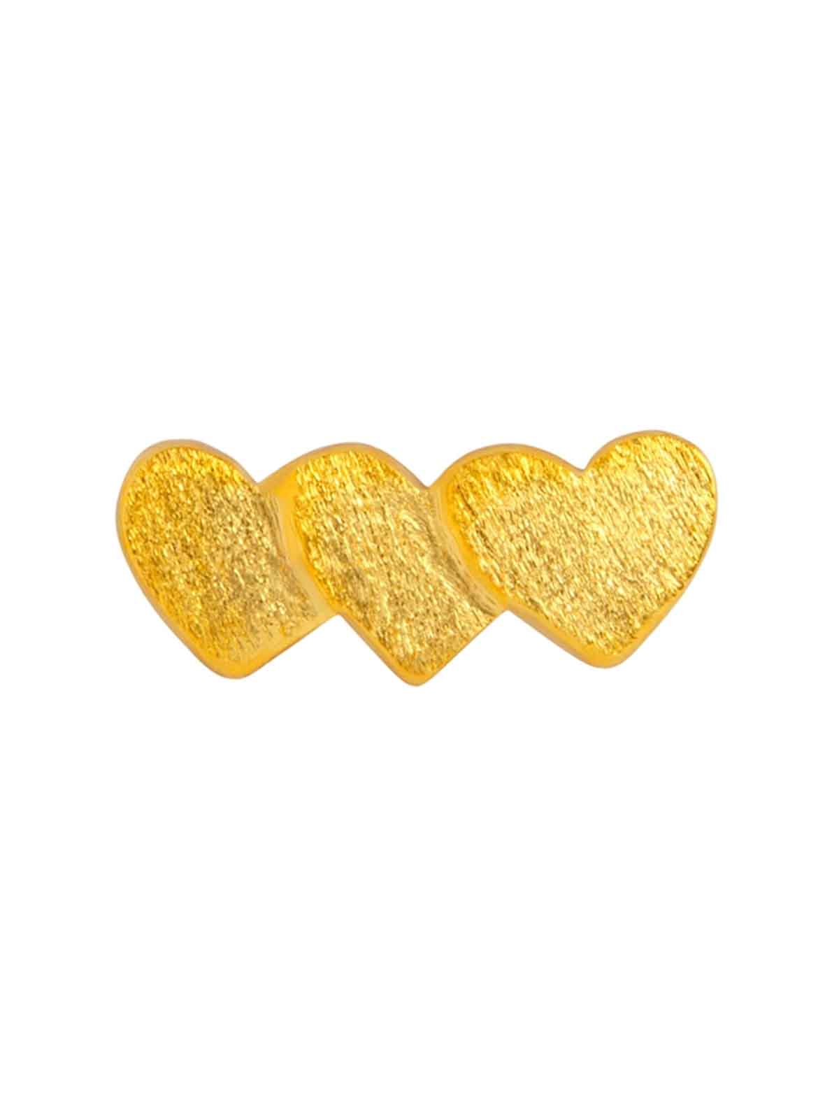 Lulu Copenhagen Ohrring Domino Herzen Gold