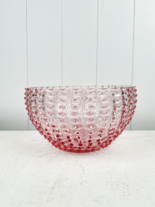 Anna von Lipa Schale in Igelglas rosa