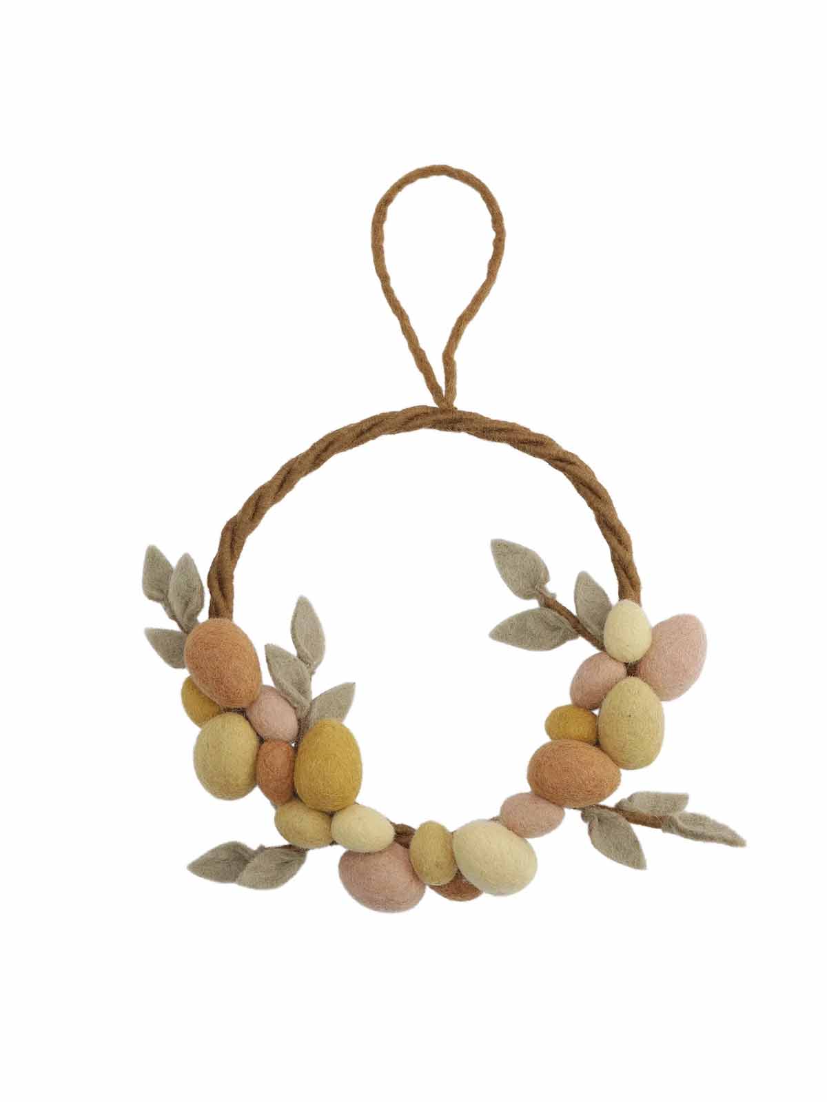 kry og sif woolen Ornamente für Ostern - Eierkranz