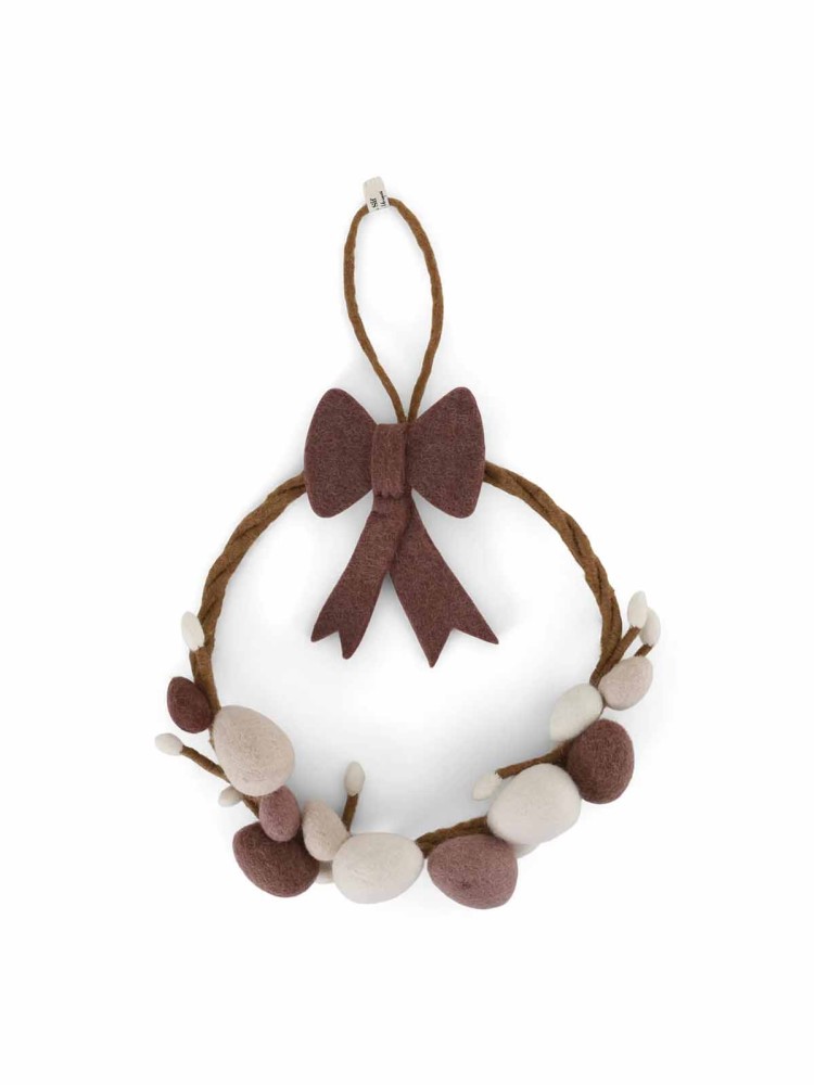 kry og sif woolen Ornamente für Ostern - Eierkranz