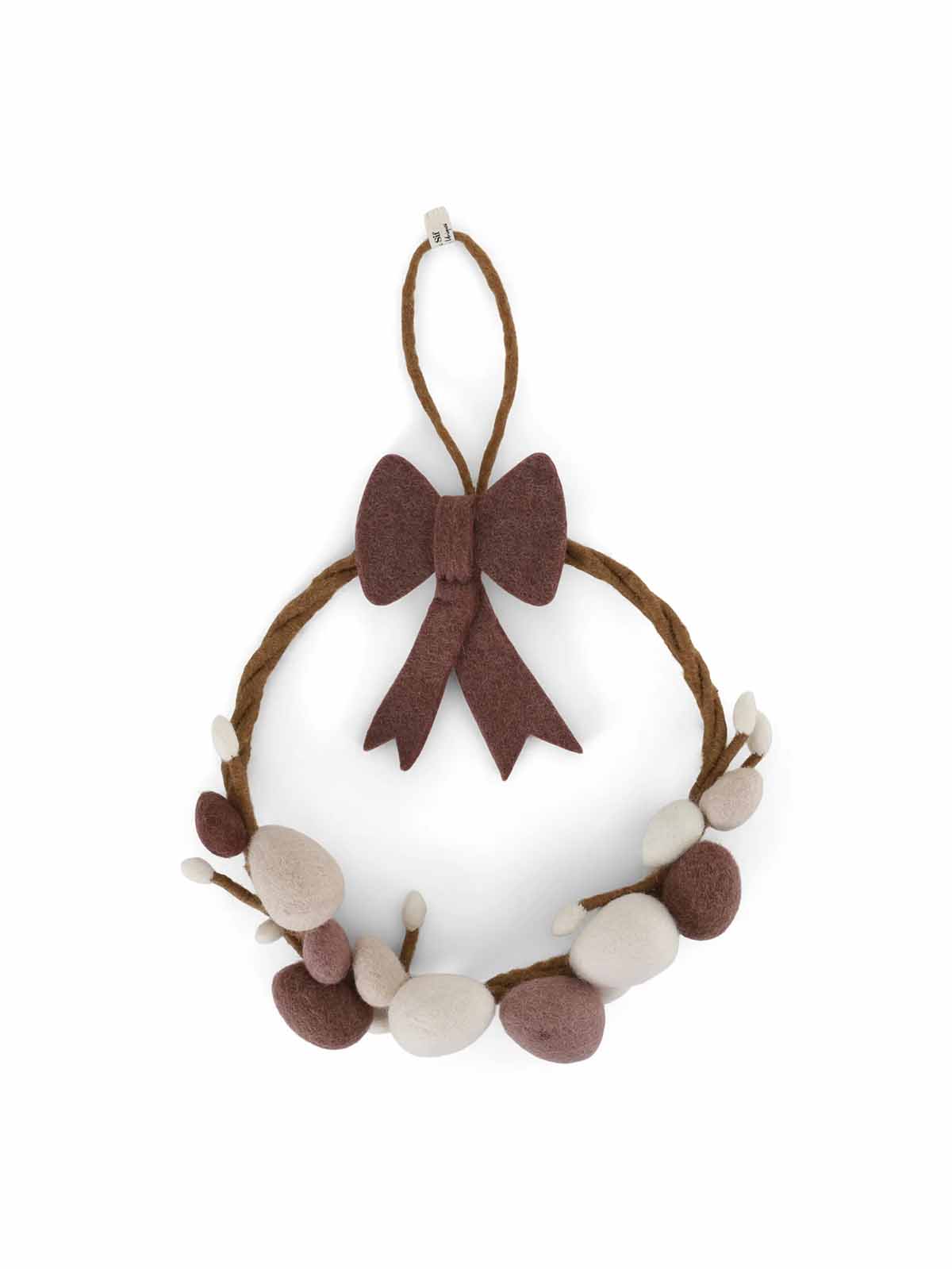 kry og sif woolen Ornamente für Ostern - Eierkranz