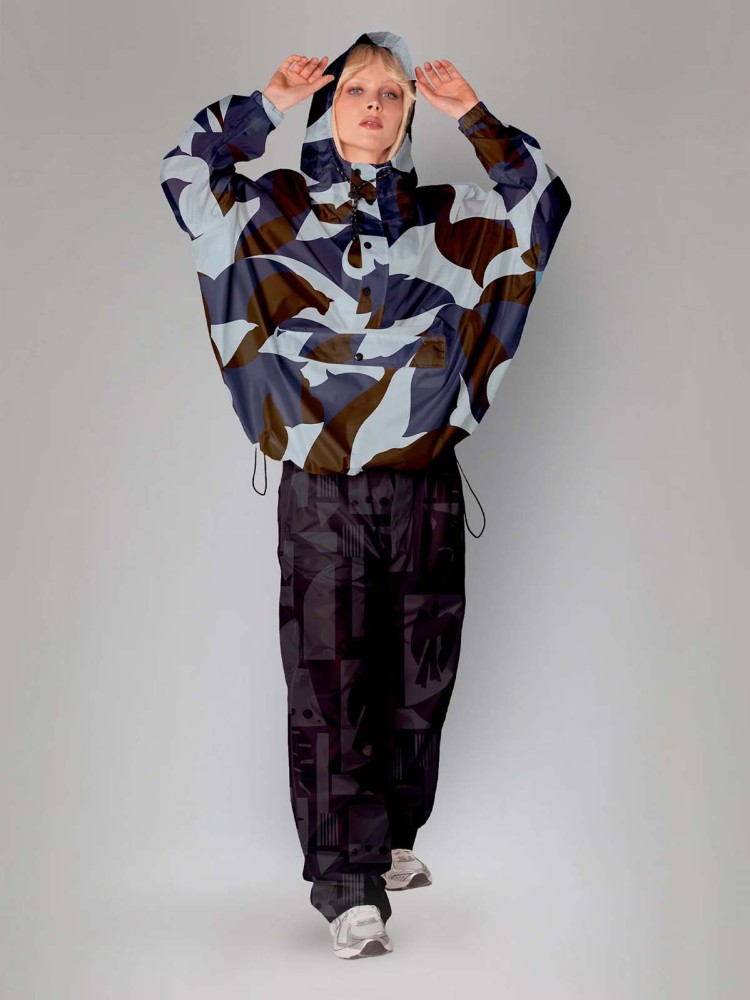 regenkiss anorak aus recyceltem Kunststoff und 100% wasserdicht