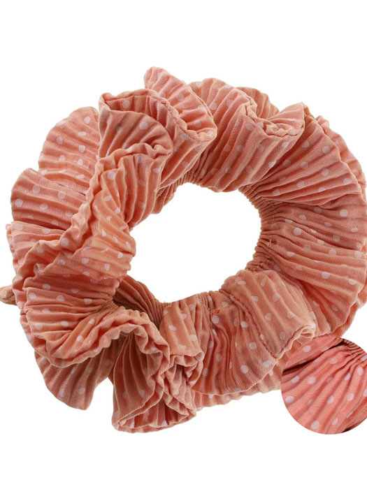 durch Starling Kaisa Scrunchie - gepunktete Pfirsiche