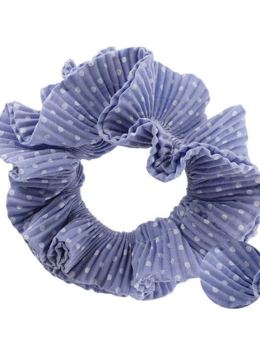 durch Starling Kaisa Scrunchie - gepunktet blau