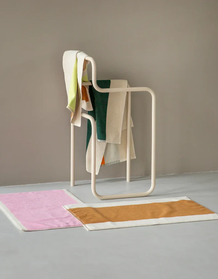 Badematte 50 x 80 cm - Karamell & Türkis - Bild 9