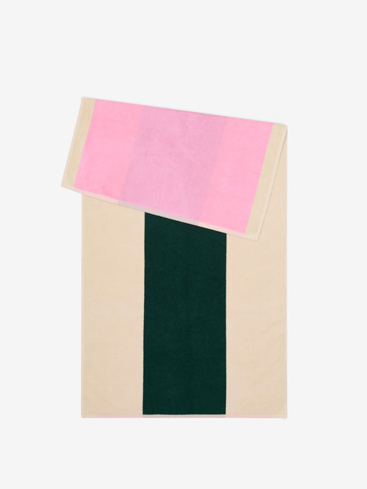 Alternative Ansicht von Badetuch 70x140 - Grün & Rosa
