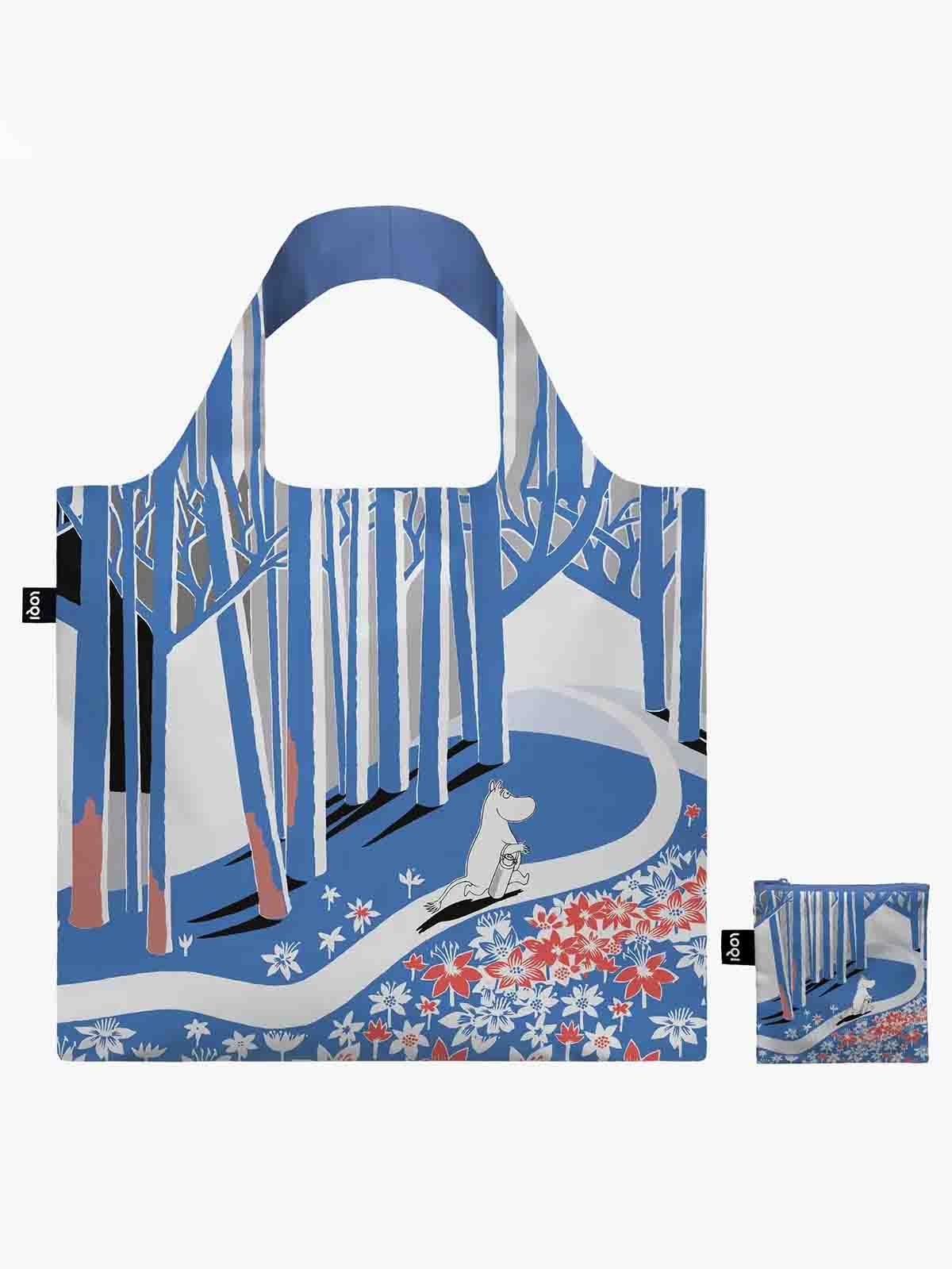 loqi Einkaufstasche aus recyceltem Kunststoff mit mumitrolle