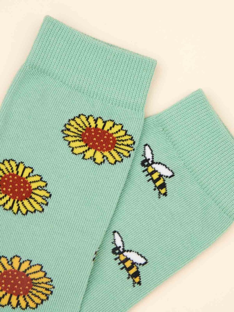 Socken - Sonnenblumen und Bienen - Bild 4