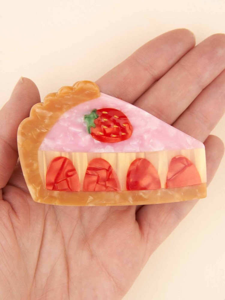 Haarclip - Erdbeerkuchen - Bild 2