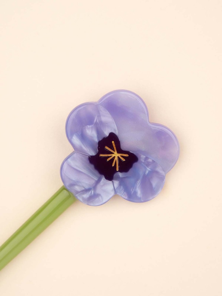 Haarnadel - Stiefmutter Blume - Bild 4