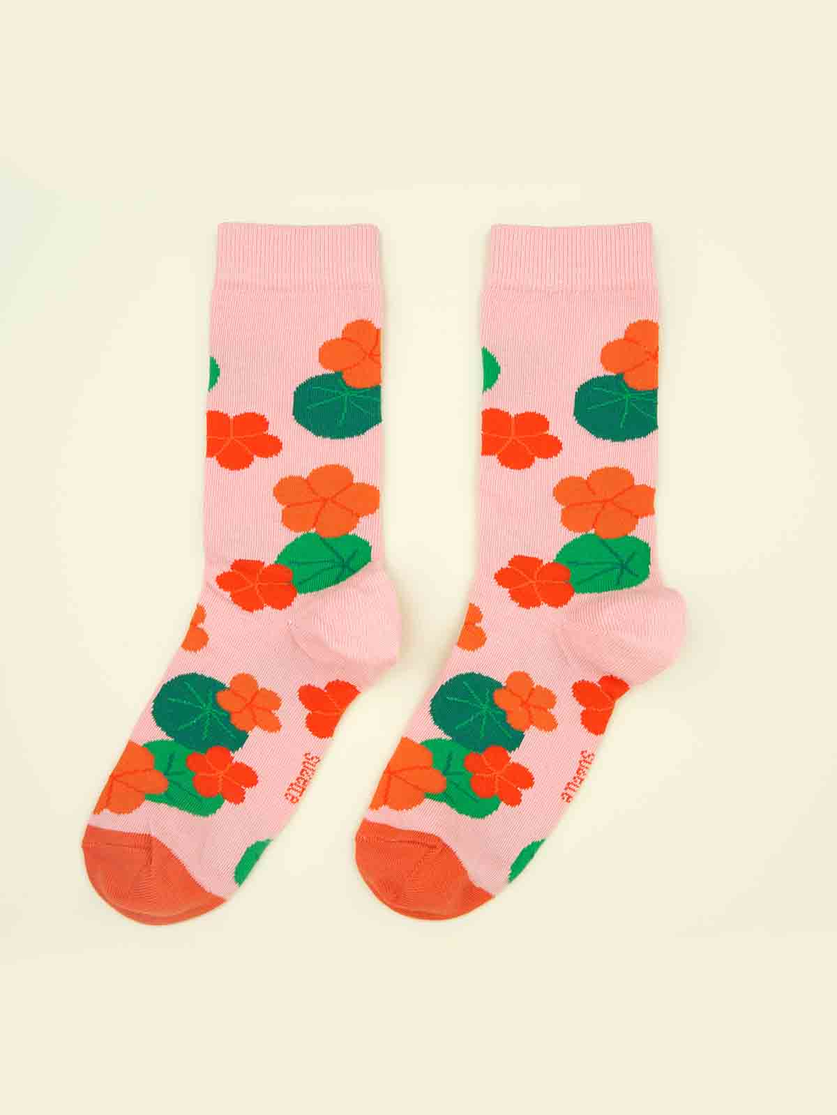 Socken - Rosa mit Pappeln