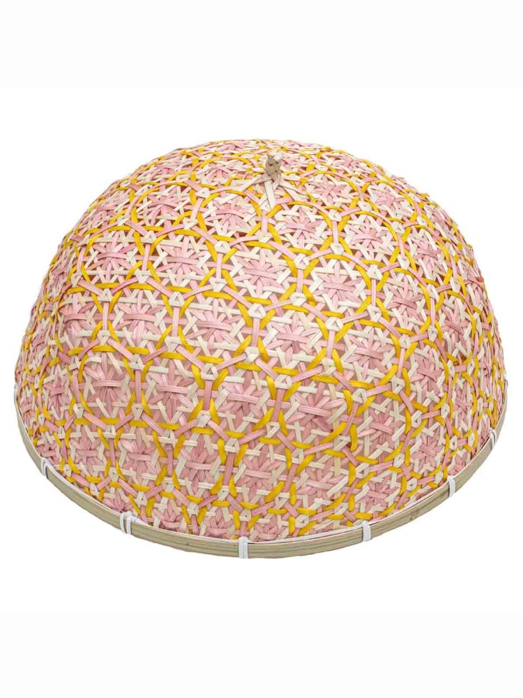 Flauschiger Bambus 34 cm - Rosa und gelb