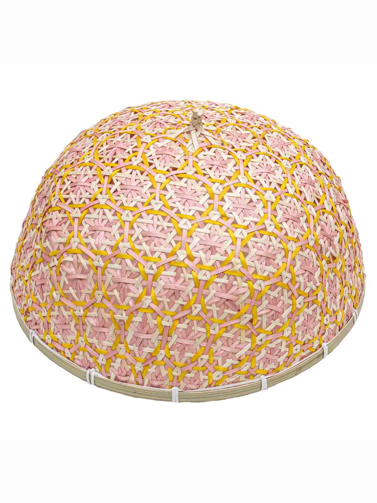 Flauschiger Bambus 34 cm - Rosa und gelb