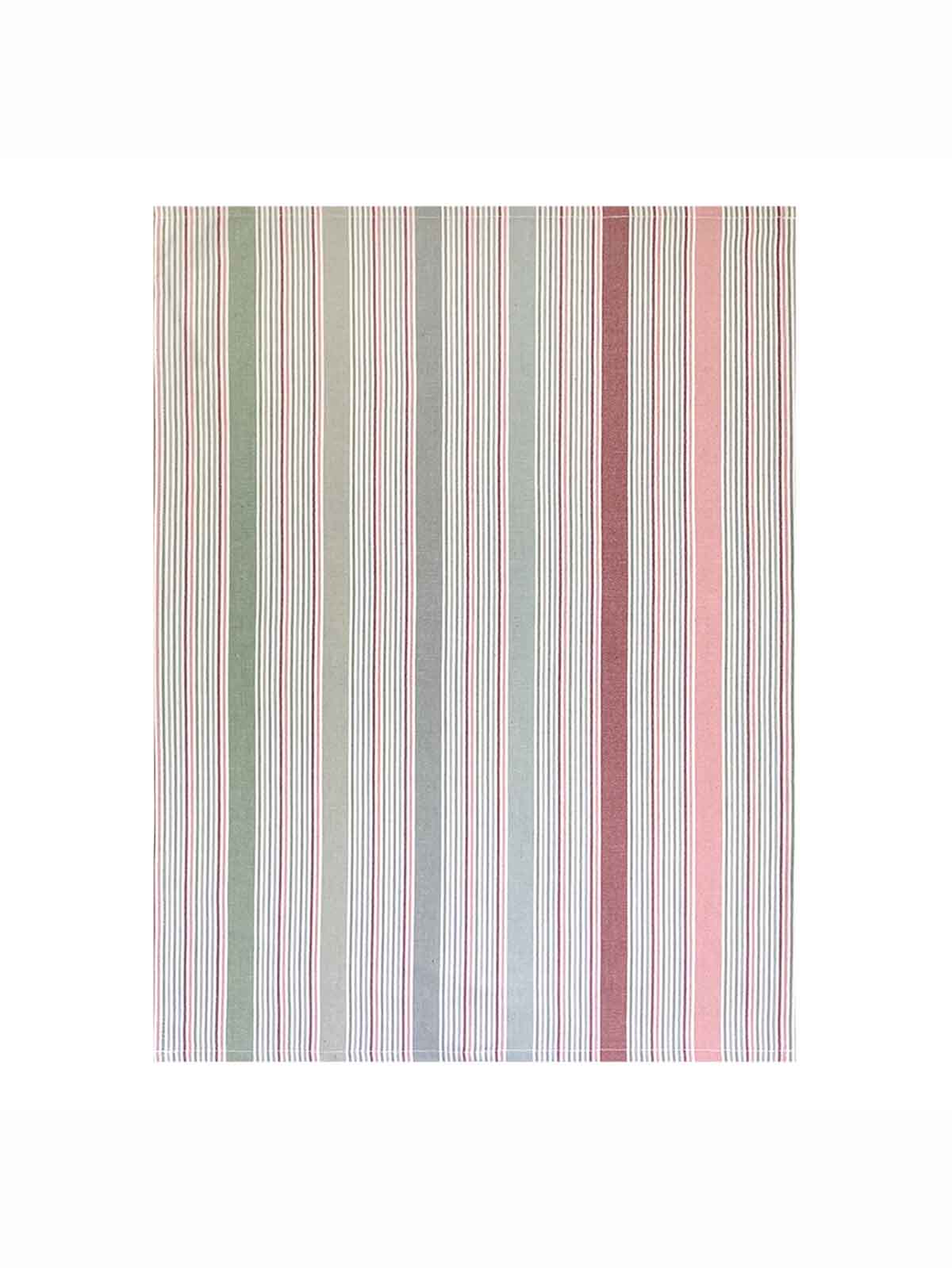Teetuch aus Baumwolle mit Streifen - Multi staubig (Pastel)