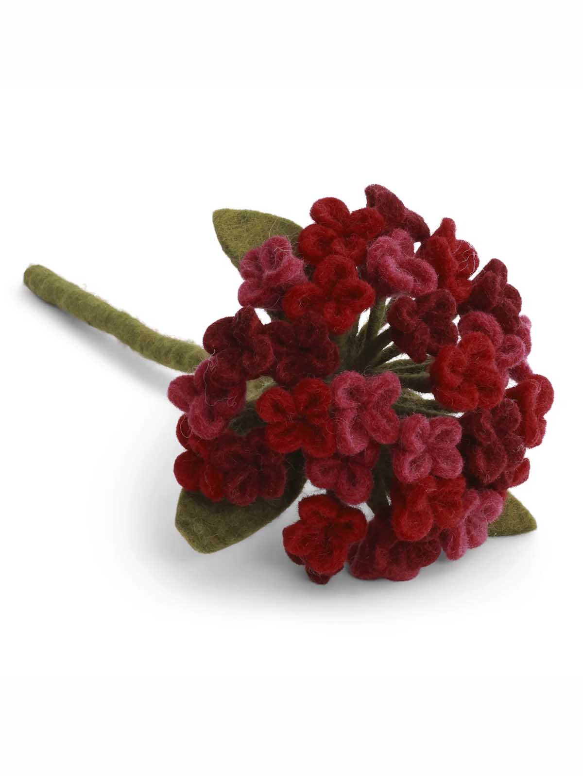 Filz große Hortensie - Rot