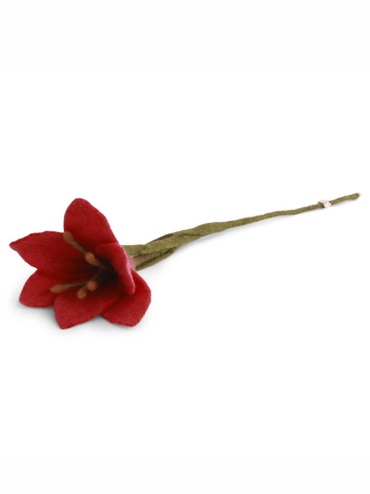 Filt Blume Trompete Lilie (47 cm) - Rot