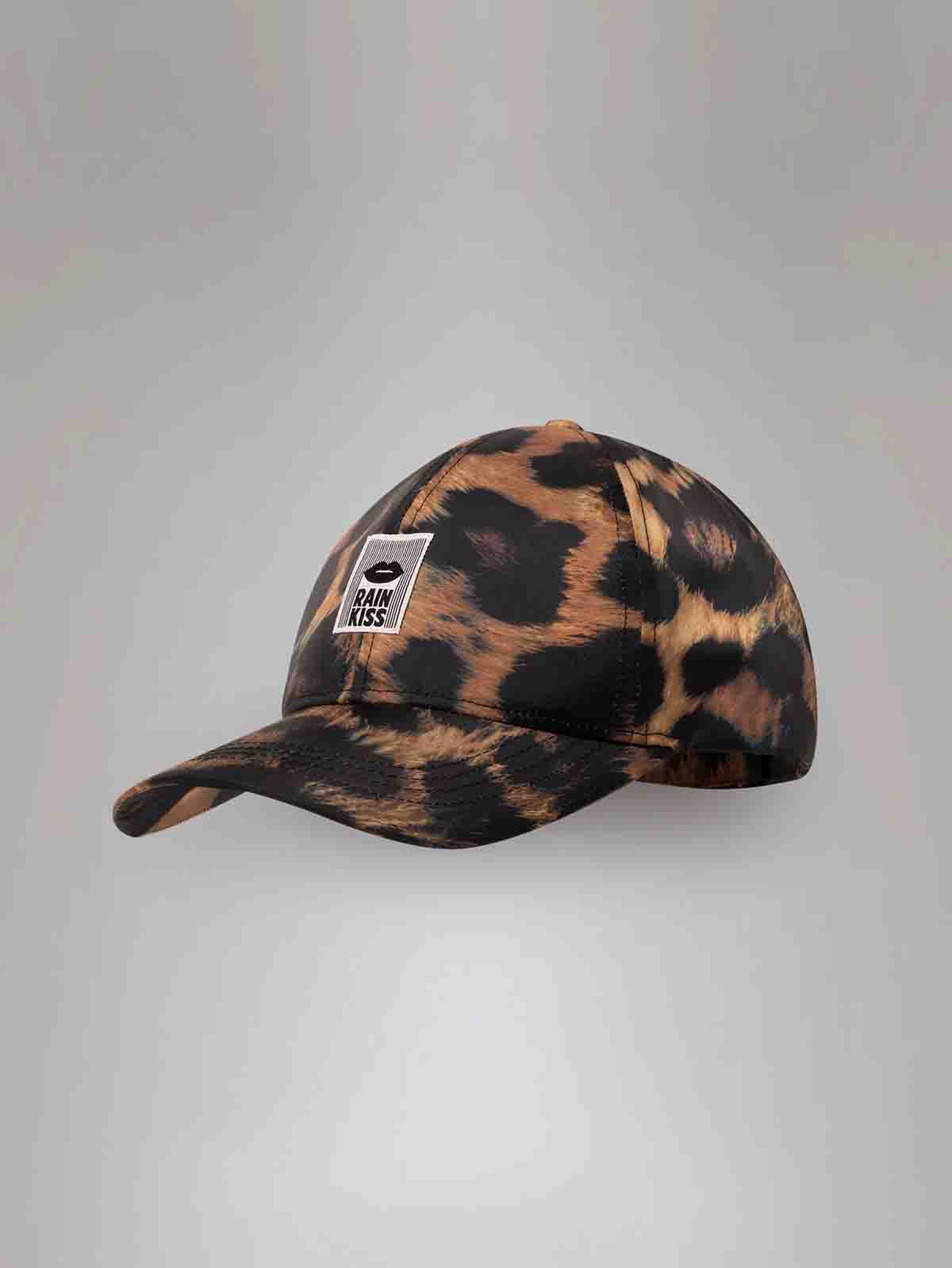 Wasserdichte Kappe - Dunkler Leopard