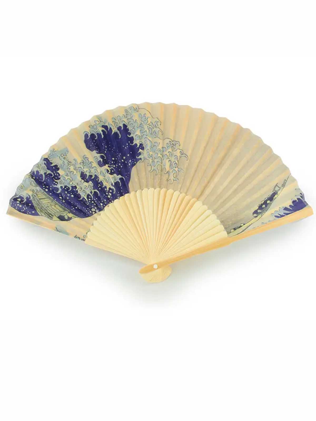 Bambusfan – Hokusai – Die große Welle