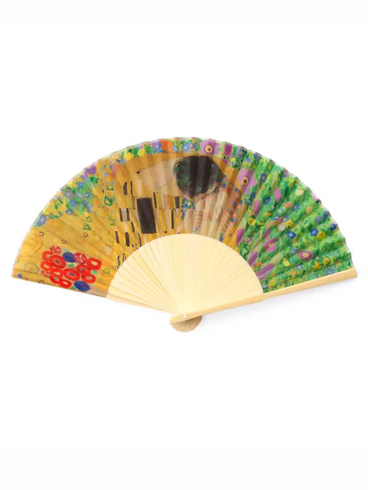 Bambus-Fan – Gustav Klimt & Kissed & Kissed