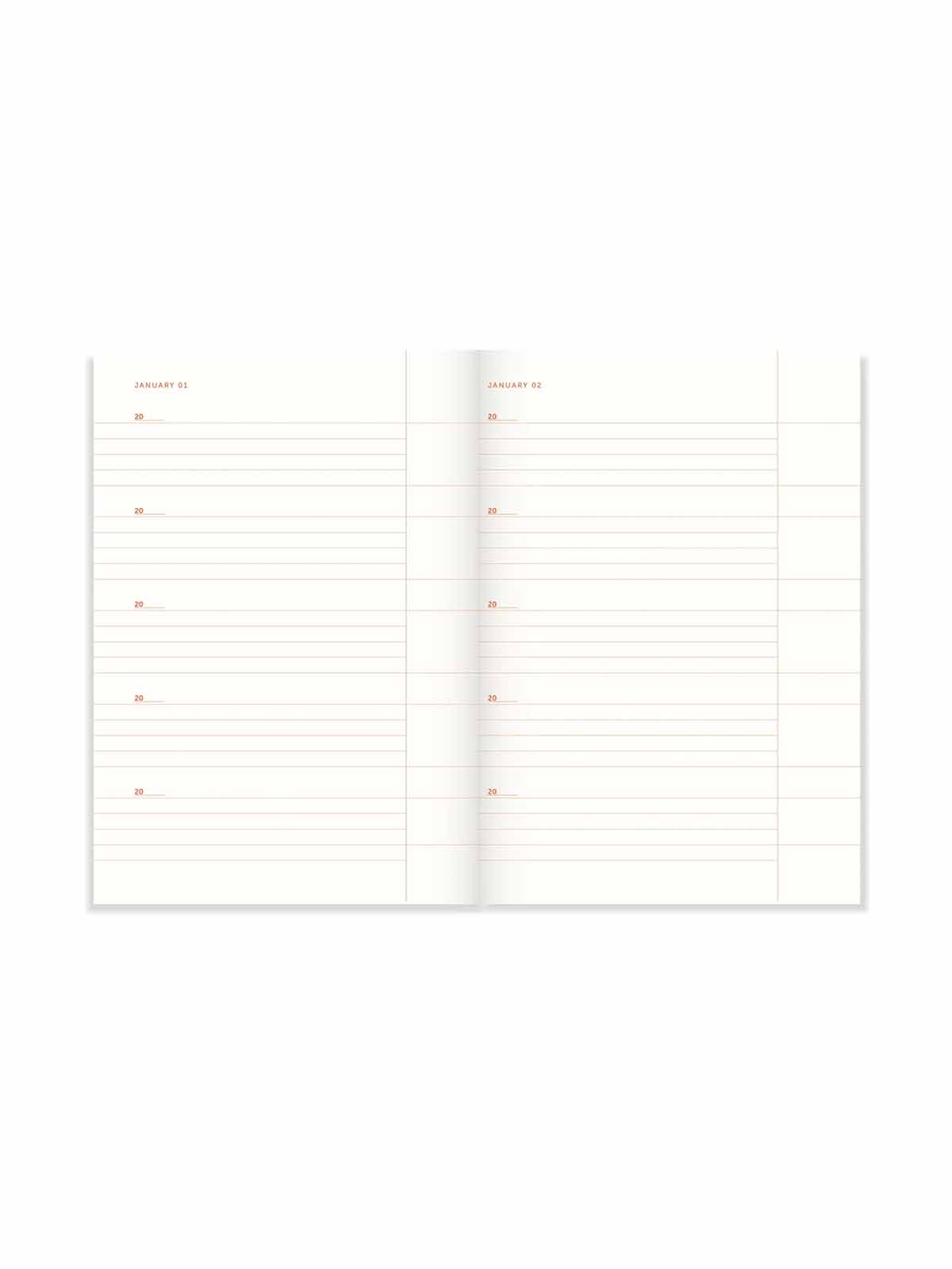 Alternative Ansicht von One Line a Day Buch (5 Jahre Tagebuch) - Leinen orange