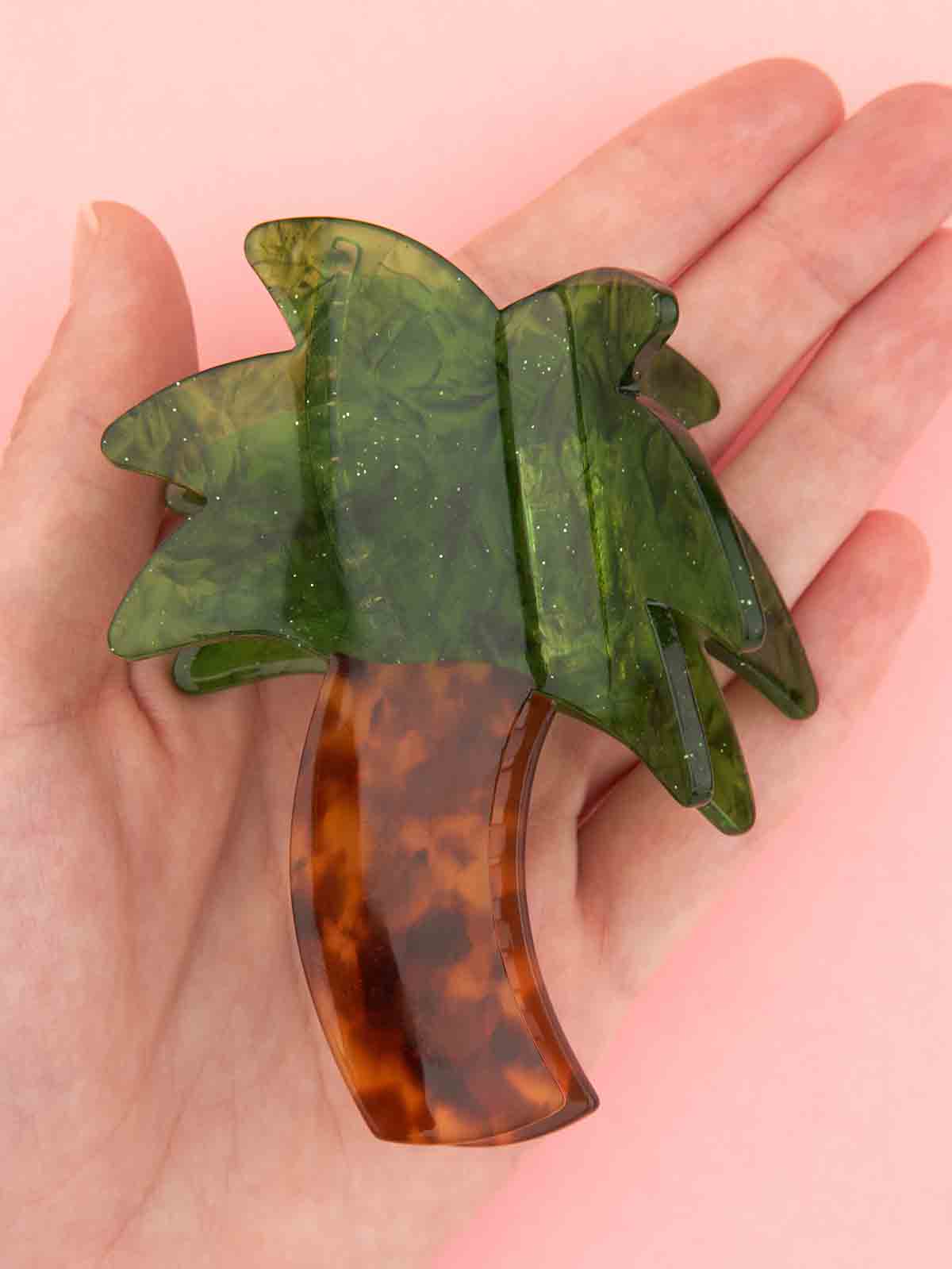 Haarclip – Palme – Bild 4