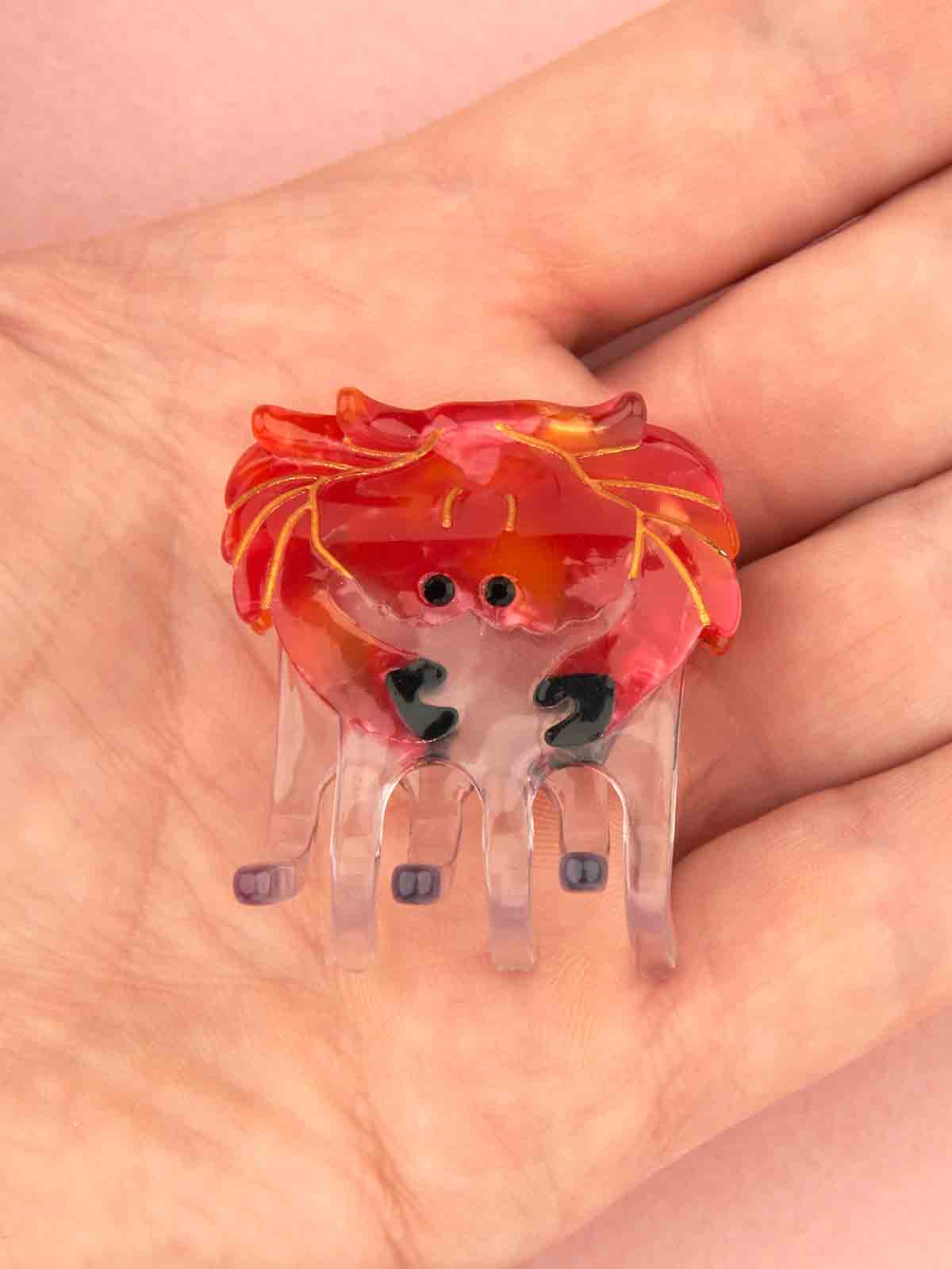 Alternative Ansicht von Mini Haarclip - Rote Krabbe