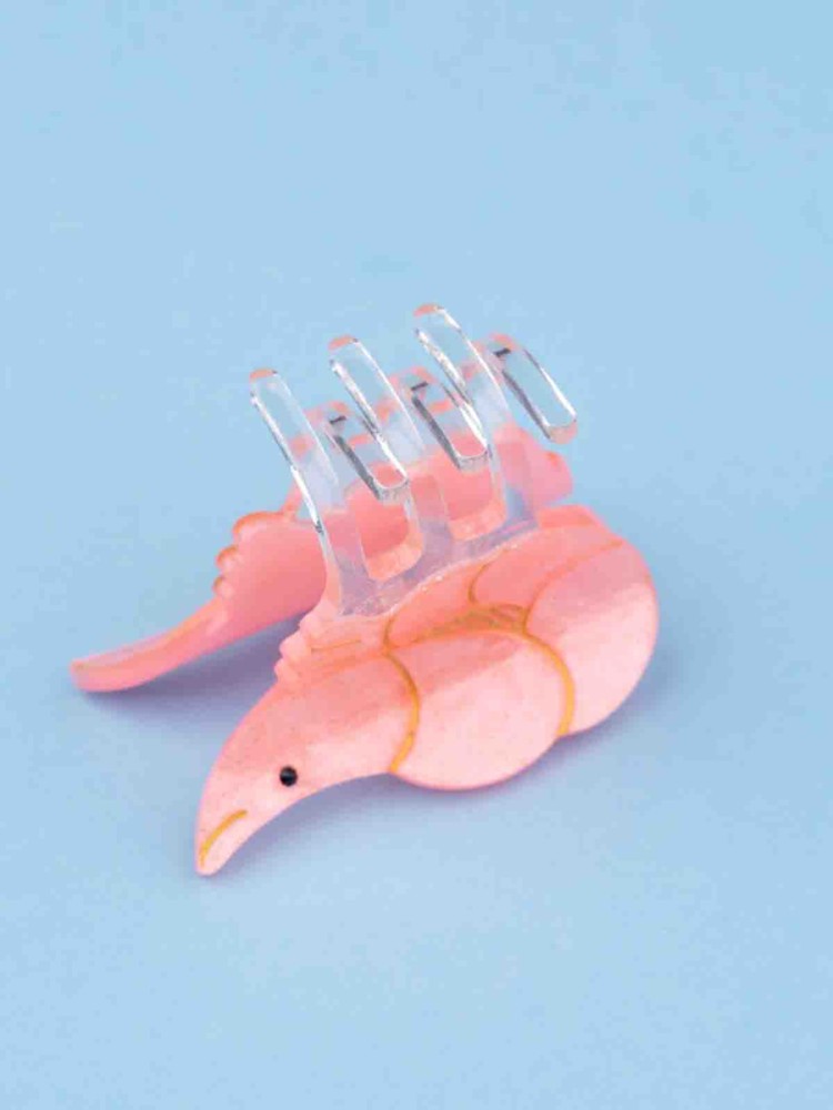 Mini-Haarclip - Rosa Garnelen - Bild 2