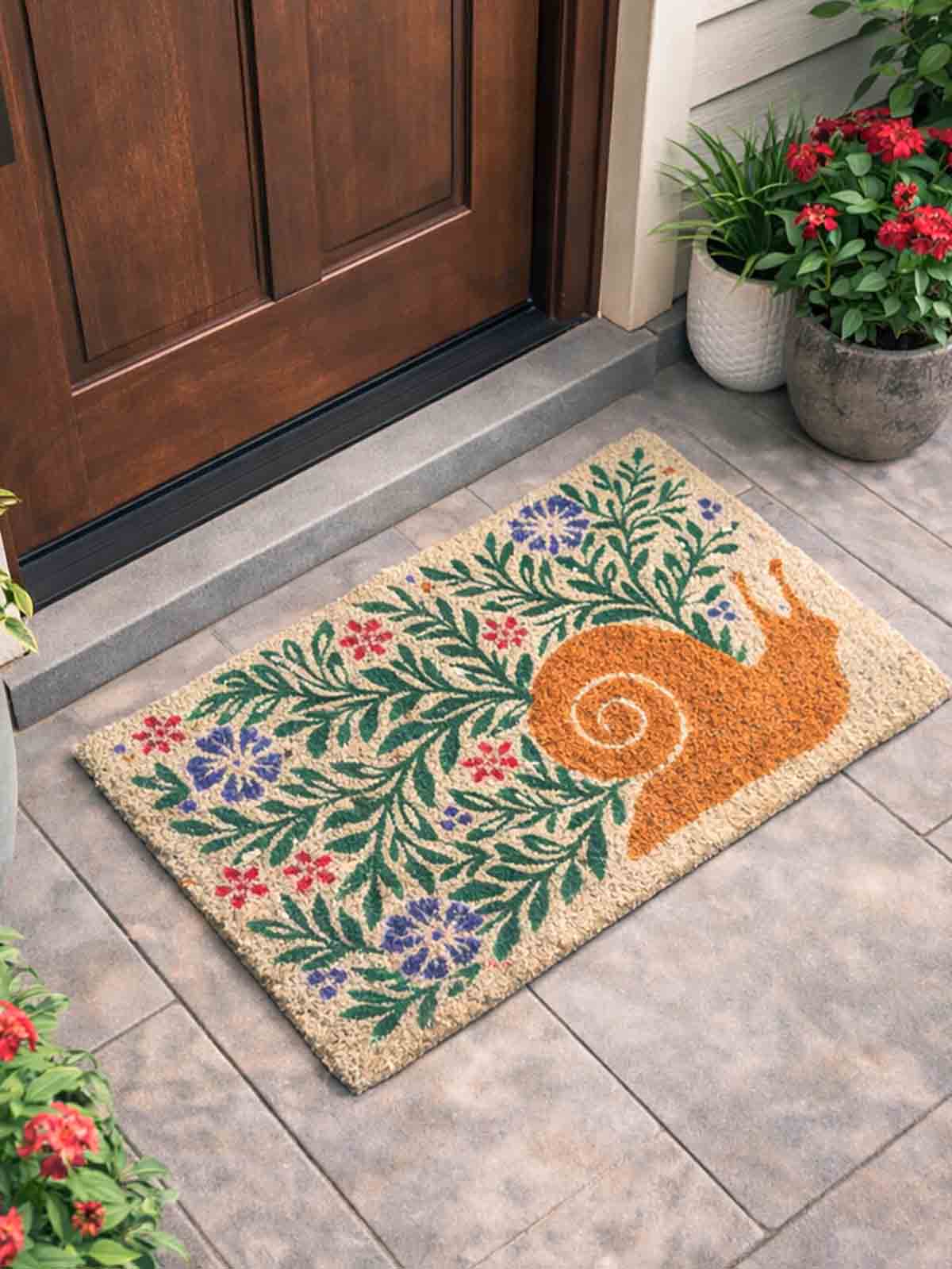Alternative Ansicht von Doormat 45x75 cm - Schnecke und Blumen