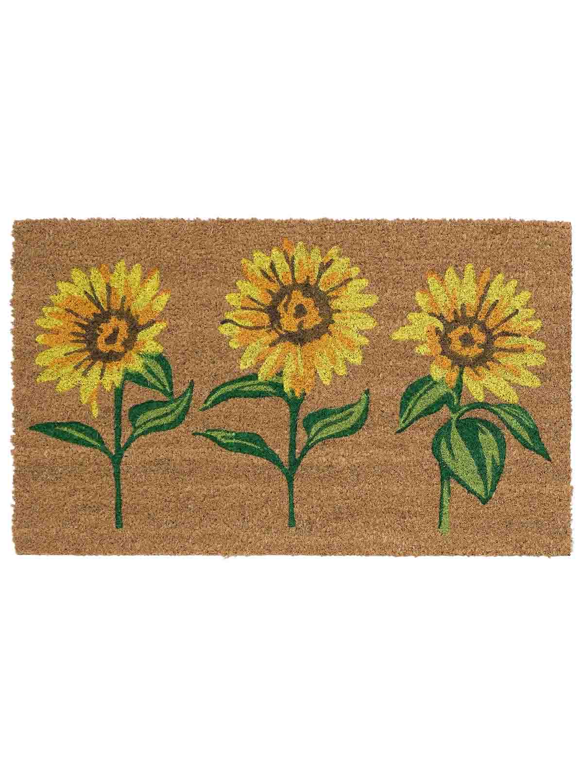 Fußmatte 45x75 cm - 3 Sonnenblumen