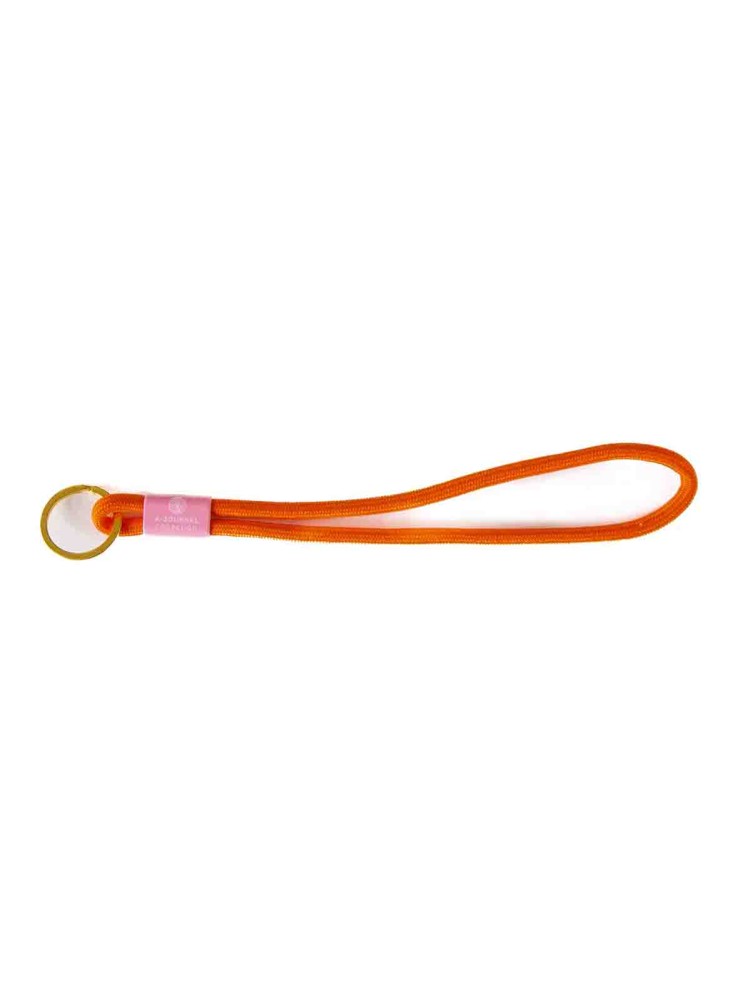 Schlüsselschnur in orange-rot - 15 cm - Bild 2