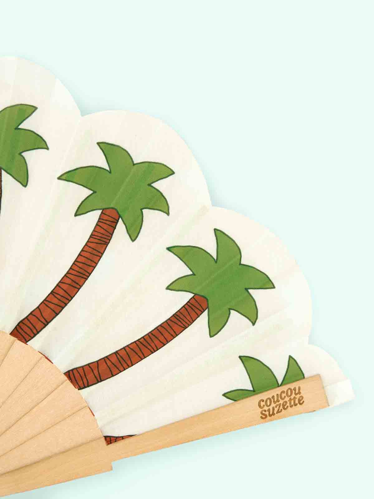 Alternative Ansicht von Fan - Off-white mit Palmen