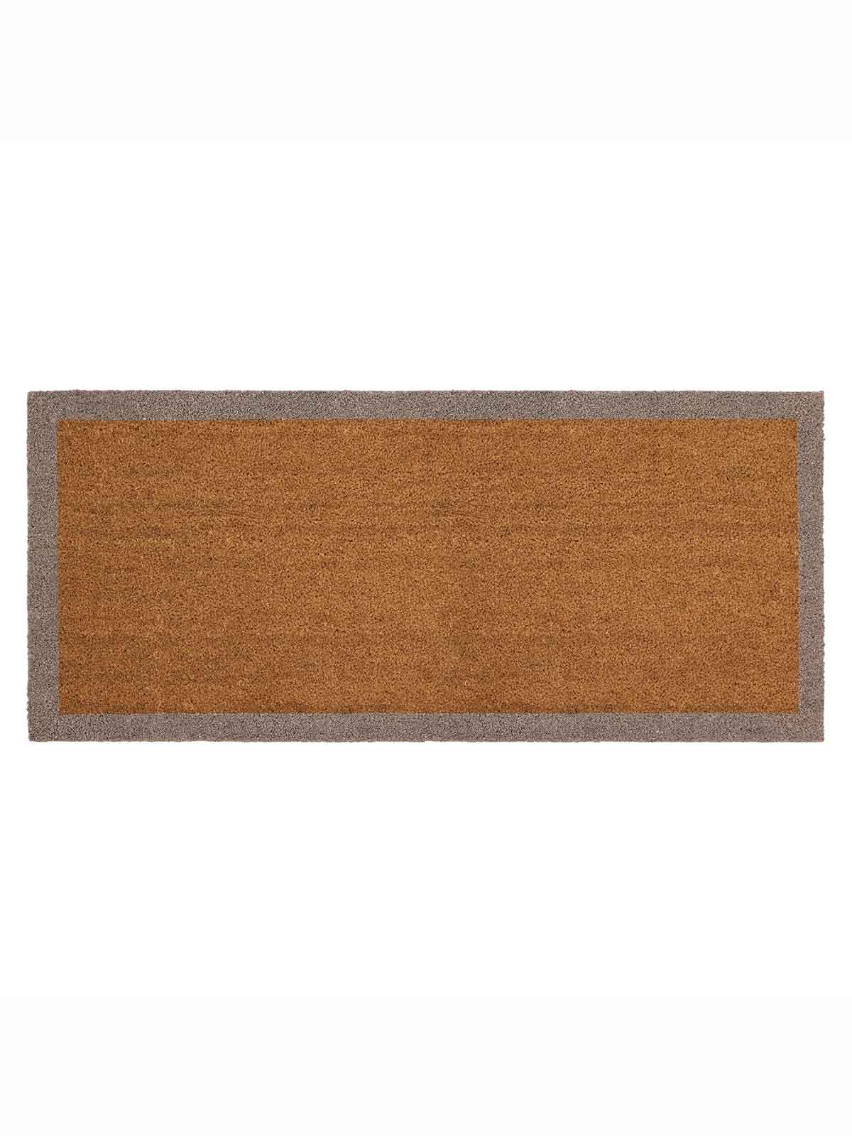 Fußmatte 55 x 125 cm - natürlich mit grauen Kanten