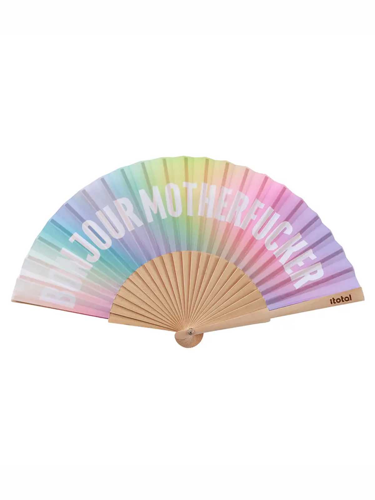 Fan - mehrfarbig & quot;Bonjour Wichser & quot;