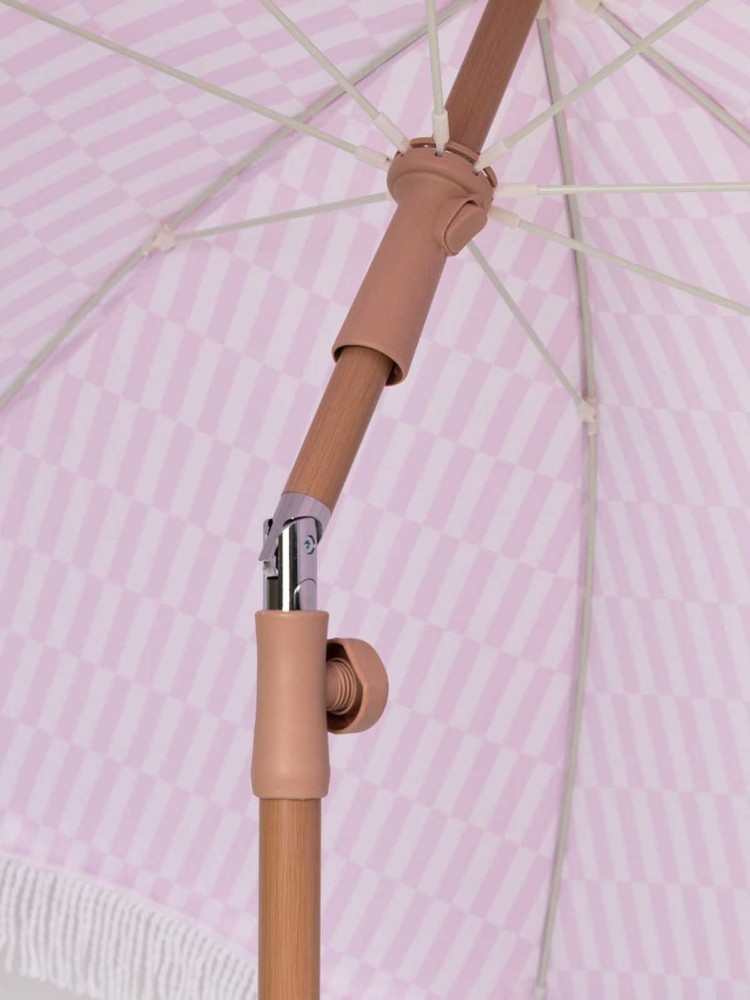 Strandschirm mit UV-Schutz - rosa gestreift - Bild 5