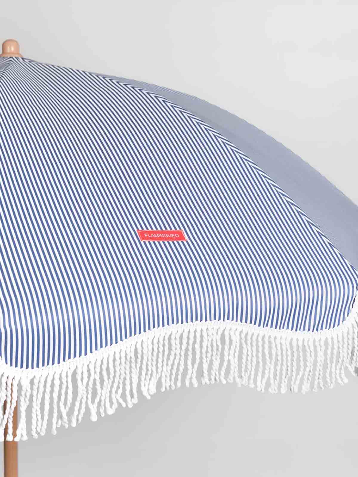 Strandschirm mit UV-Schutz - Blau gestreift - Bild 10