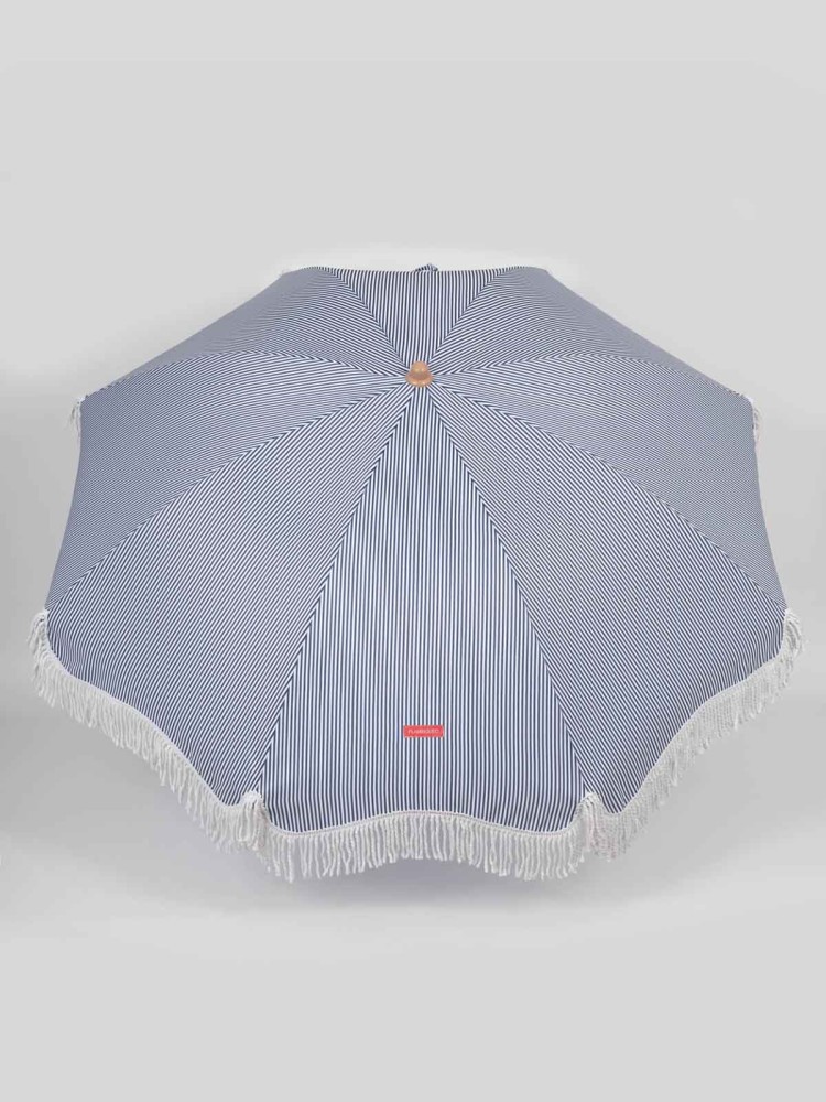 Strandschirm mit UV-Schutz - Blau gestreift - Bild 3