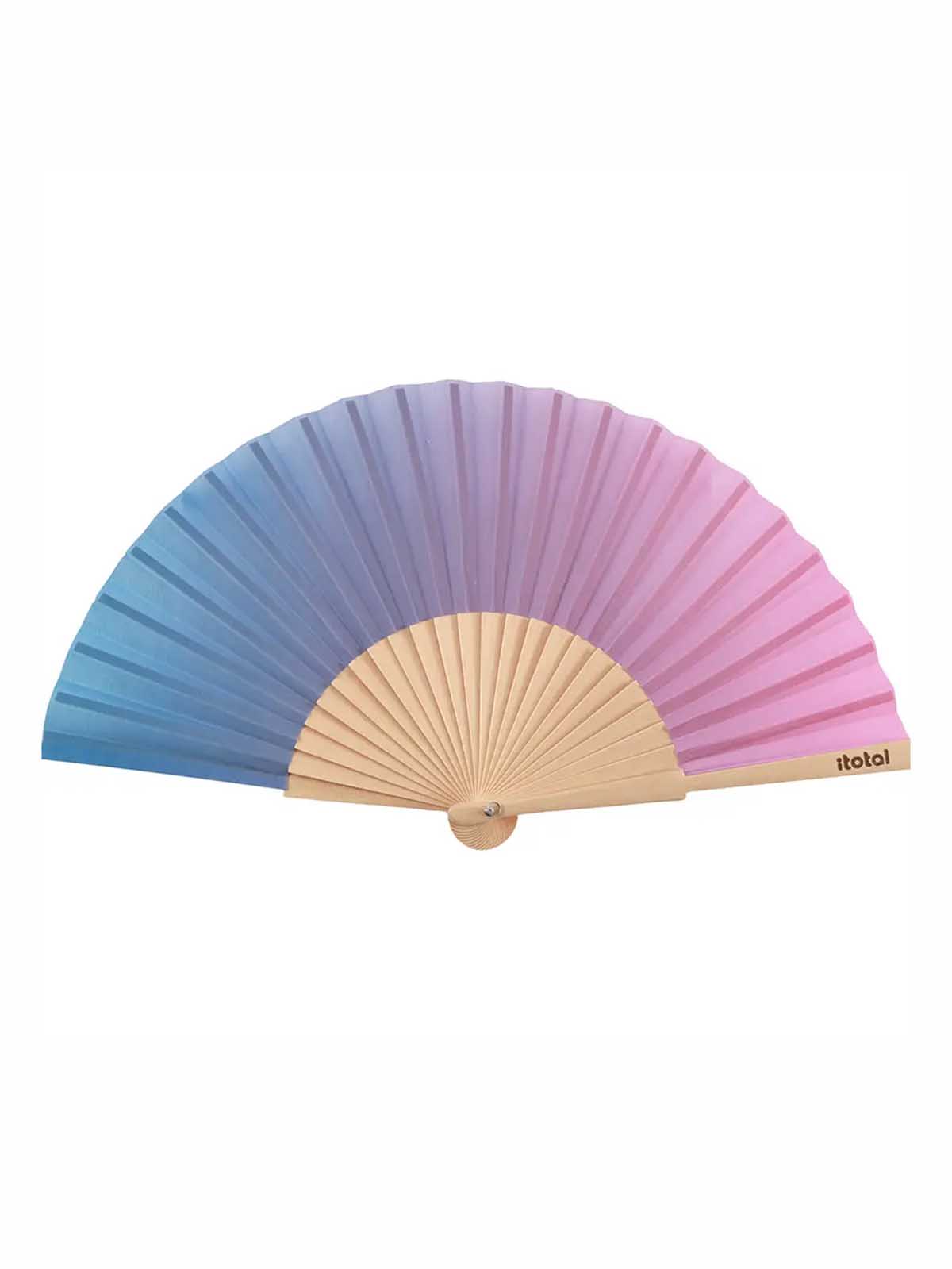 Fan - Abschluss in blau, lila und rosa