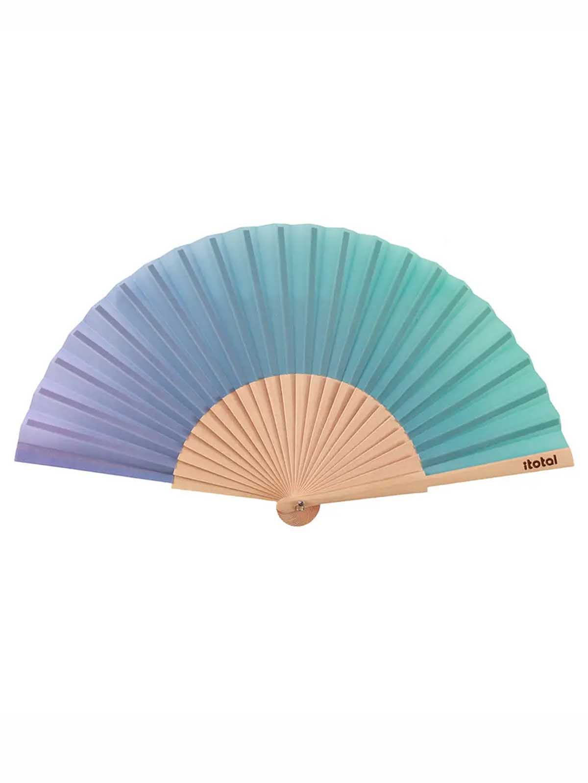 Fan - Absolvent in blauen und türkisfarbenen Farben