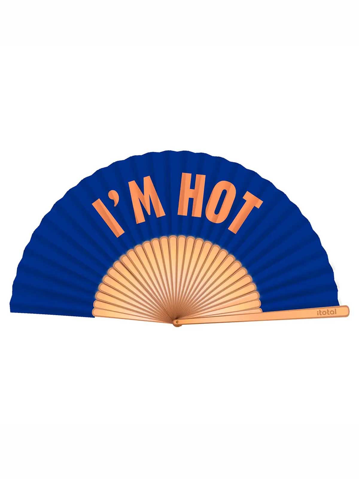 Fan - Royal blue & quot;Ich bin heiß u quot;