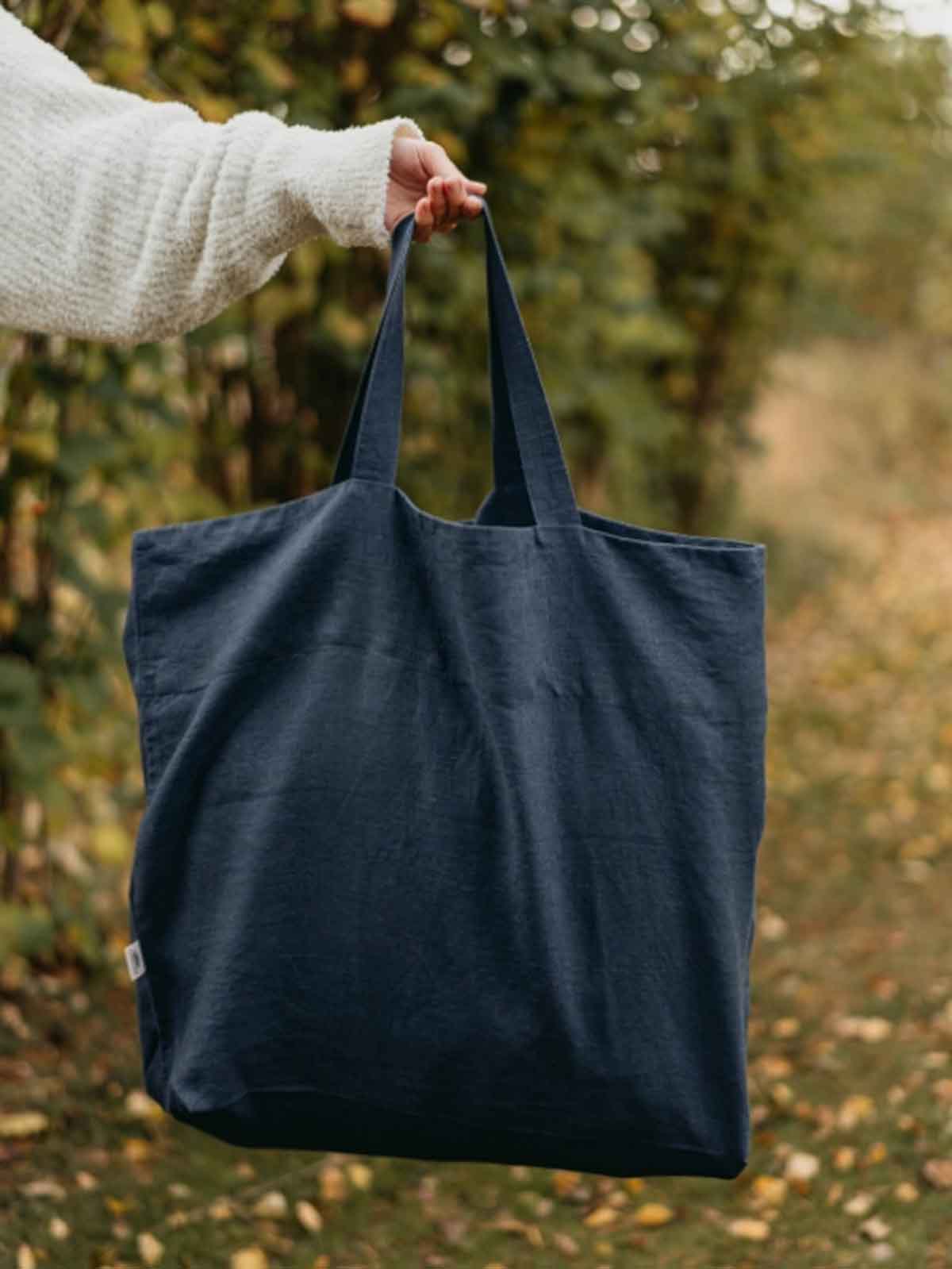 Alternative Ansicht von Großer Leinenpullover (54 x 60 cm) - Navy blue
