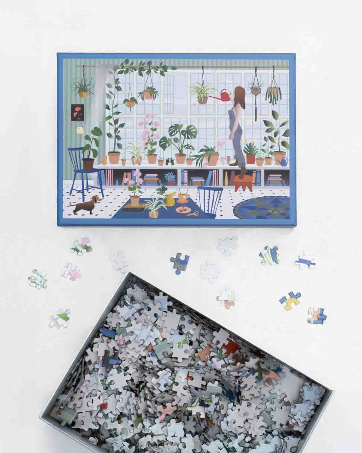 Puzzle 1000 Stück (rund) - Pflanzenliebhaber