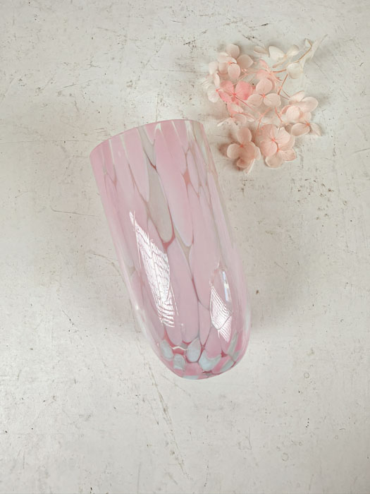 Splash Longdrink Glas - Rosa und hellblau