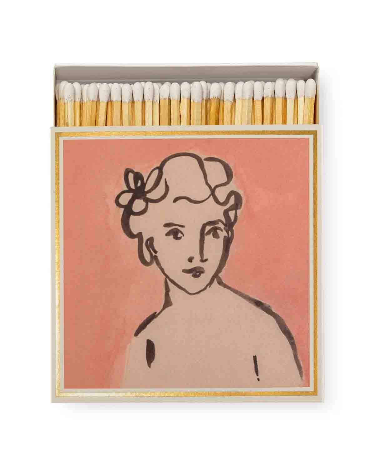 Archivisten-Matches - Frau mit Blume