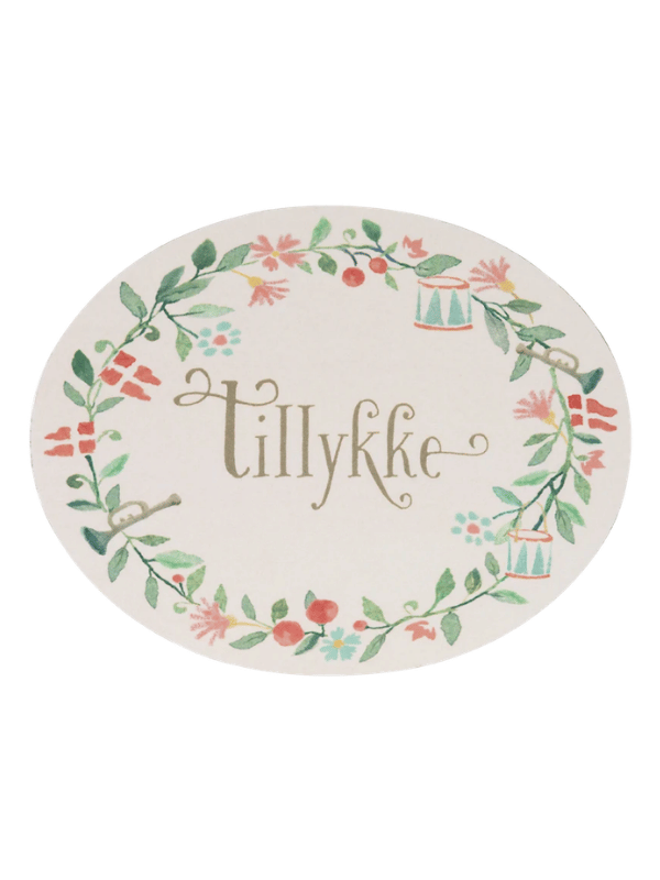 Geschenkanhänger (15 Stück) oval - Herzlichen Glückwunsch