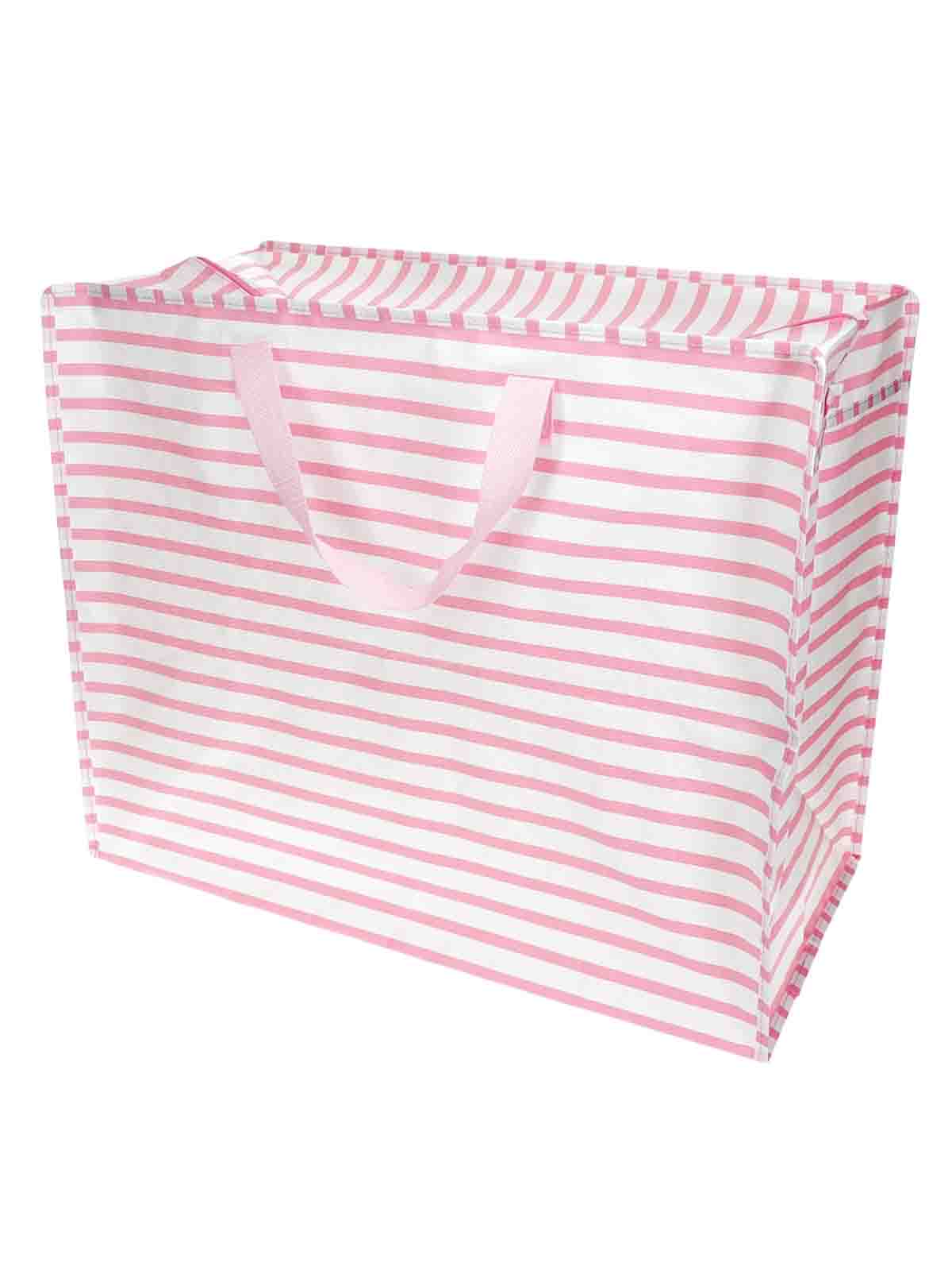 Alternative Ansicht von Jumbo Aufbewahrungsbeutel 78 Liter - In rosa und weiß gestreift